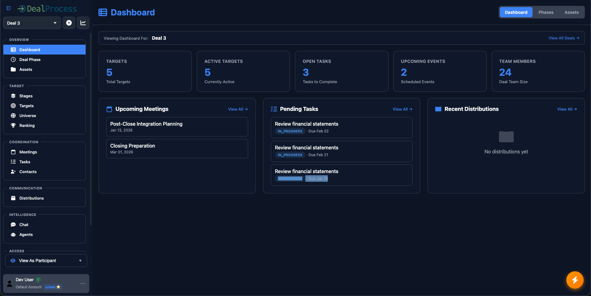 DealProcess Platform